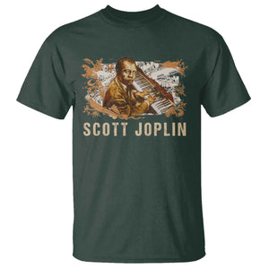 Scott Joplin T Shirt Afro Classical Music Composer Black History TS09 Dark Forest Green Print Your Wear