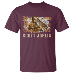 Scott Joplin T Shirt Afro Classical Music Composer Black History TS09 Maroon Print Your Wear