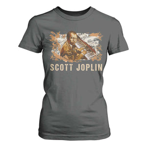 Scott Joplin T Shirt For Women Afro Classical Music Composer Black History TS09 Dark Heather Print Your Wear