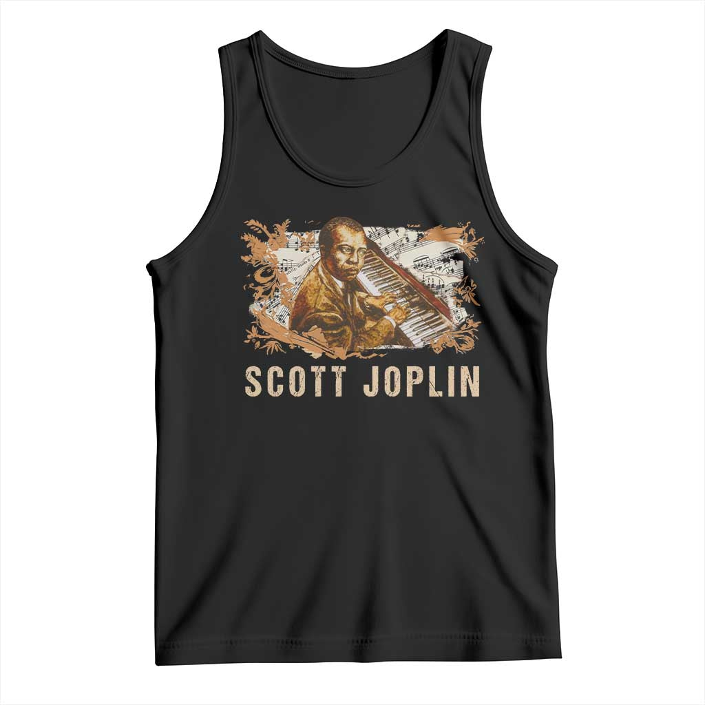 Scott Joplin Tank Top Afro Classical Music Composer Black History TS09 Black Print Your Wear
