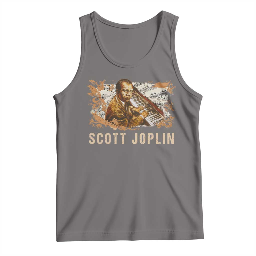 Scott Joplin Tank Top Afro Classical Music Composer Black History TS09 Deep Heather Print Your Wear