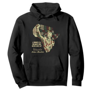 Nelson Mandela Hoodie A Winner Is A Dreamer Who Never Gives Up TS09 Black Print Your Wear