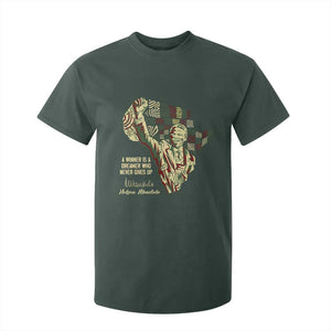 Nelson Mandela T Shirt For Kid A Winner Is A Dreamer Who Never Gives Up TS09 Dark Forest Green Print Your Wear