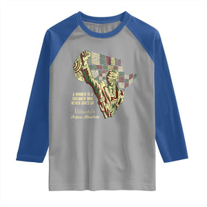 Nelson Mandela Raglan Shirt A Winner Is A Dreamer Who Never Gives Up TS09 Sport Gray Royal Print Your Wear