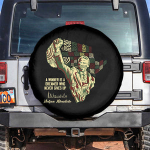 Nelson Mandela Spare Tire Cover A Winner Is A Dreamer Who Never Gives Up TS09 No hole Black Print Your Wear