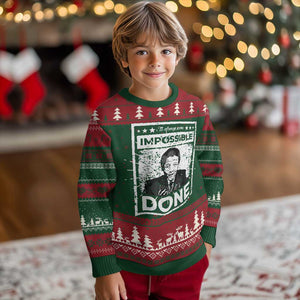 Nelson Mandela Ugly Christmas Sweater It Always Seems Impossible Until It's Done TS09 Christmas Print Your Wear