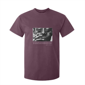 James Baldwin T Shirt For Kid Not Everything That Is Faced Can Be Changed But Nothing Can Be Changed Until It Is Faced TS09 Maroon Print Your Wear
