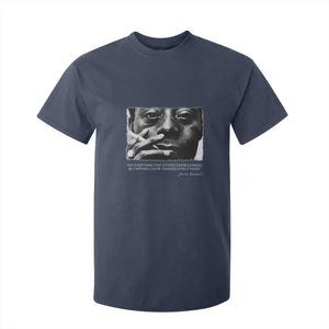 James Baldwin T Shirt For Kid Not Everything That Is Faced Can Be Changed But Nothing Can Be Changed Until It Is Faced TS09 Navy Print Your Wear