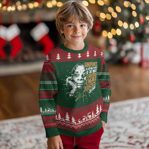 James Baldwin Ugly Christmas Sweater Ignorance Allied With Power Is The Most Ferocious Enemy Justice Can Have TS09 Christmas Print Your Wear