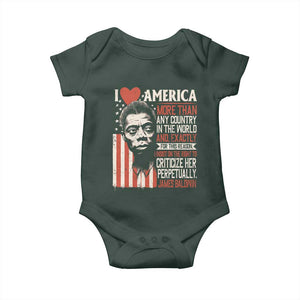 James Baldwin Baby Onesie I Love America More Than Any Country In The World TS09 Print Your Wear