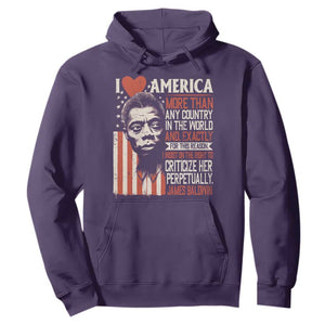 James Baldwin Hoodie I Love America More Than Any Country In The World TS09 Purple Print Your Wear