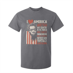 James Baldwin T Shirt For Kid I Love America More Than Any Country In The World TS09 Charcoal Print Your Wear