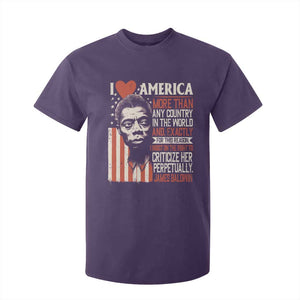 James Baldwin T Shirt For Kid I Love America More Than Any Country In The World TS09 Purple Print Your Wear