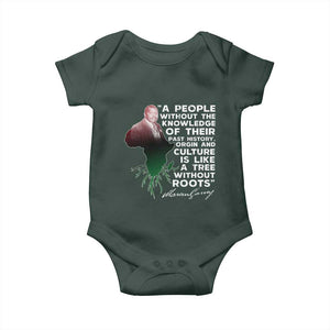 Marcus Garvey Baby Onesie A People Without The Knowledge Of Their Past History Is Like A Tree Without Roots TS09 Print Your Wear