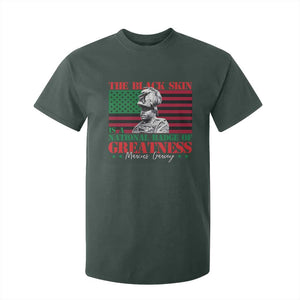 Marcus Garvey T Shirt For Kid The Black Skin Is A National Badge Of Greatness African American Flag TS09 Dark Forest Green Print Your Wear