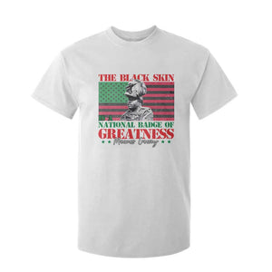 Marcus Garvey T Shirt For Kid The Black Skin Is A National Badge Of Greatness African American Flag TS09 White Print Your Wear