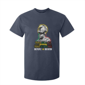 Marcus Garvey T Shirt For Kid Too Black Too Strong One People One Nation TS09 Navy Print Your Wear