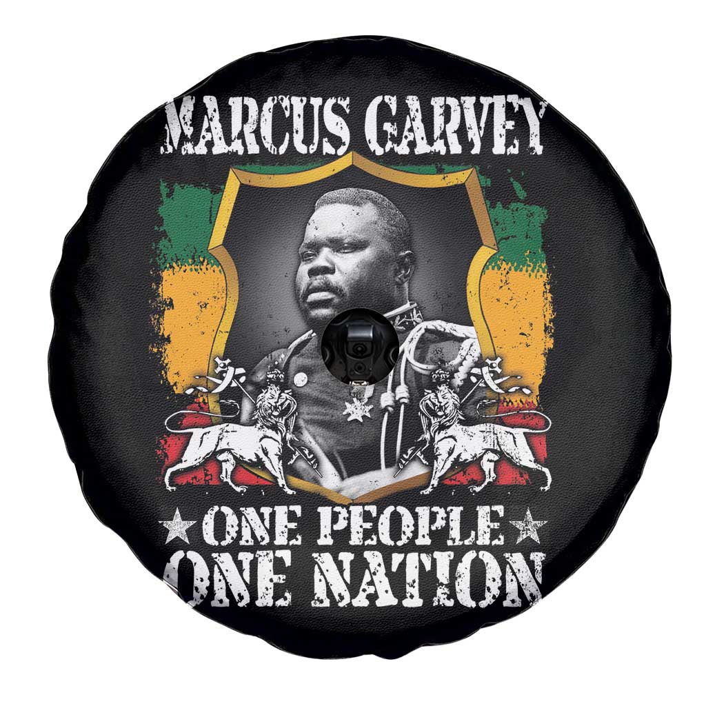 Marcus Garvey Spare Tire Cover One People One Nation Jamaica Legends Rasta TS09 Print Your Wear