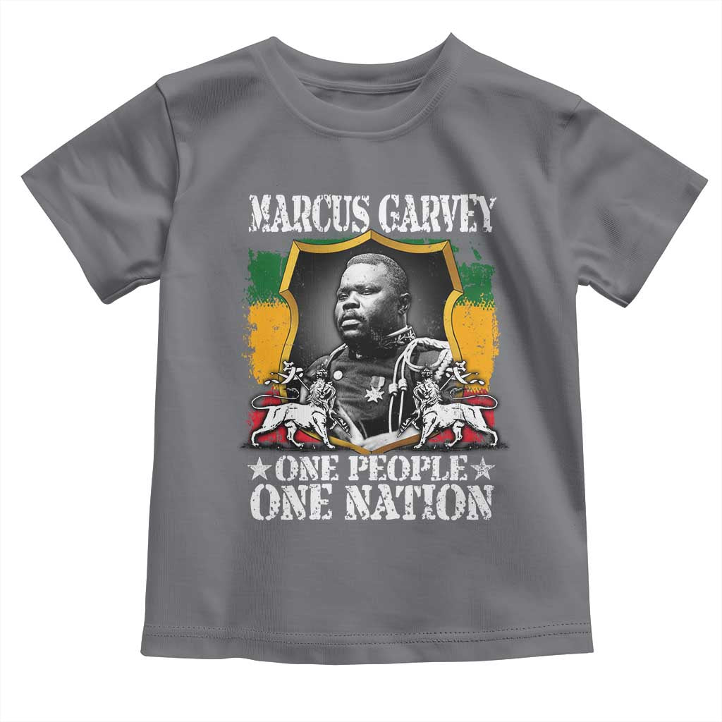 Marcus Garvey Toddler T Shirt One People One Nation Jamaica Legends Rasta TS09 Charcoal Print Your Wear