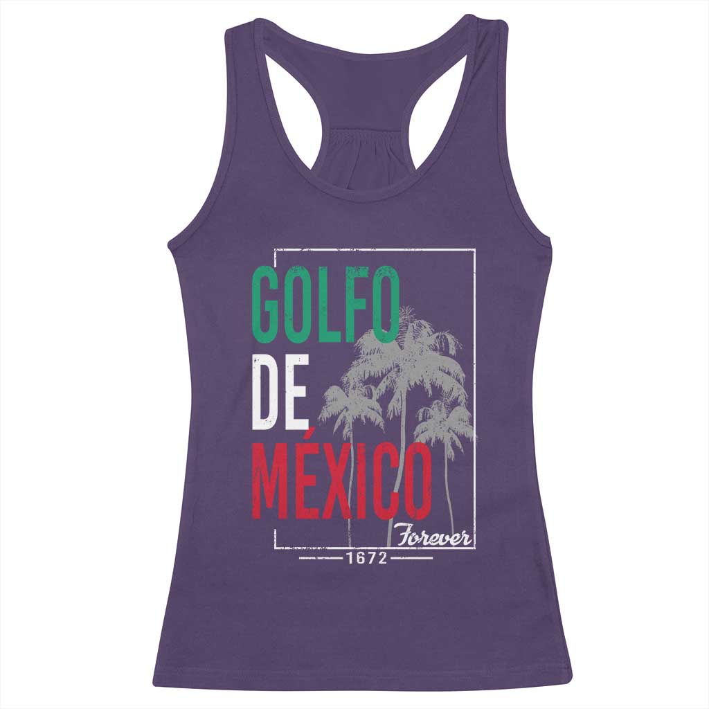 Golfo De Mexico Forever Racerback Tank Top Mexican Gulf Culture Heritage 1672 TS09 Purple Print Your Wear