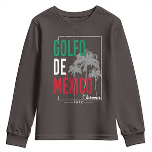 Golfo De Mexico Forever Youth Sweatshirt Mexican Gulf Culture Heritage 1672 TS09 Dark Chocolate Print Your Wear