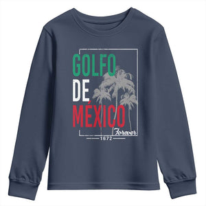 Golfo De Mexico Forever Youth Sweatshirt Mexican Gulf Culture Heritage 1672 TS09 Navy Print Your Wear
