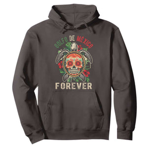 Golfo De Mexico Forever Hoodie Sea Turtle Mexican Sugar Skull TS09 Dark Chocolate Print Your Wear