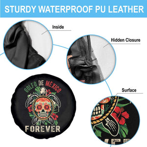 Golfo De Mexico Forever Spare Tire Cover Sea Turtle Mexican Sugar Skull TS09 Print Your Wear