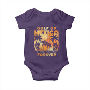 Gulf Of Mexico Baby Onesie Since 1672 And Forever TS09 Purple Print Your Wear