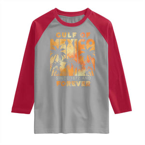 Gulf Of Mexico Raglan Shirt Since 1672 And Forever TS09 Sport Gray Red Print Your Wear