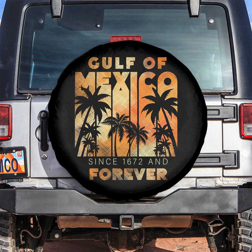 Gulf Of Mexico Spare Tire Cover Since 1672 And Forever TS09 No hole Black Print Your Wear