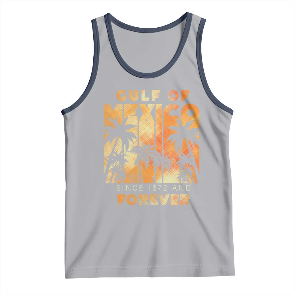 Gulf Of Mexico Tank Top Since 1672 And Forever TS09 Athletic Heather Navy Print Your Wear