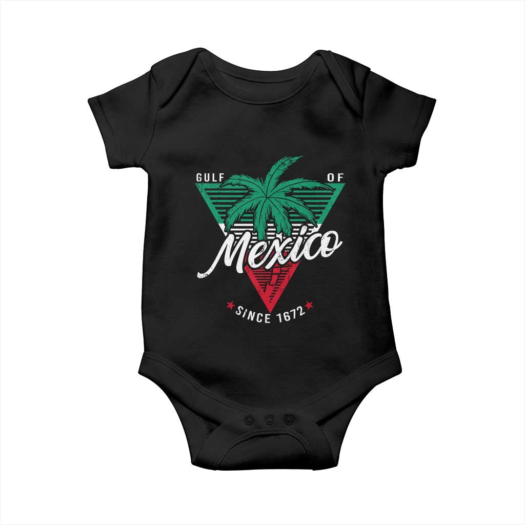 Gulf Of Mexico Since 1672 Baby Onesie TS09 Black Print Your Wear