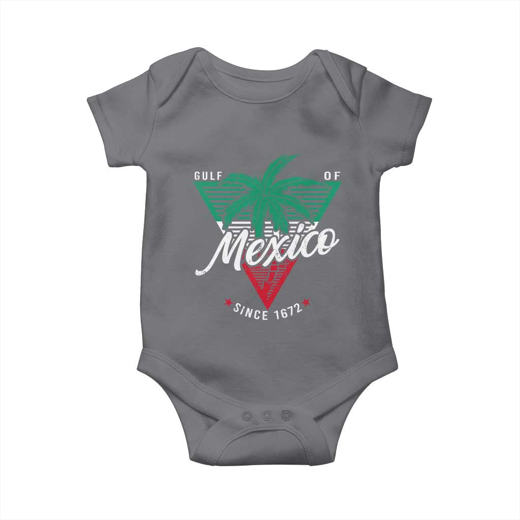 Gulf Of Mexico Since 1672 Baby Onesie TS09 Charcoal Print Your Wear