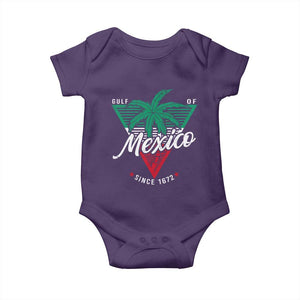 Gulf Of Mexico Since 1672 Baby Onesie TS09 Purple Print Your Wear