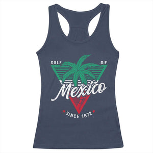 Gulf Of Mexico Since 1672 Racerback Tank Top TS09 Navy Print Your Wear