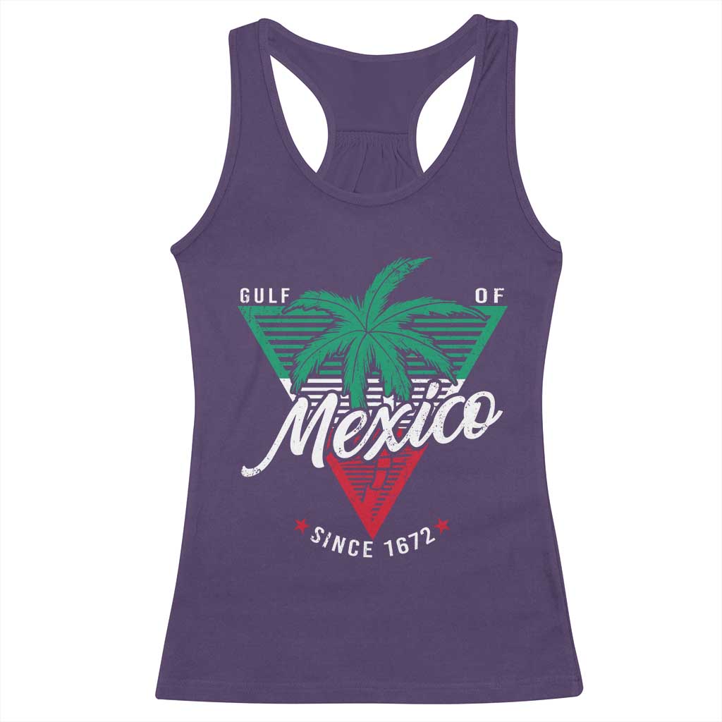 Gulf Of Mexico Since 1672 Racerback Tank Top TS09 Purple Print Your Wear
