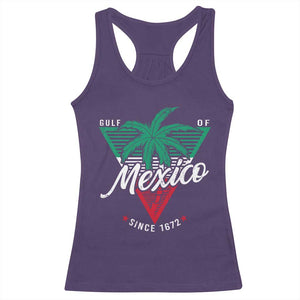 Gulf Of Mexico Since 1672 Racerback Tank Top TS09 Purple Print Your Wear