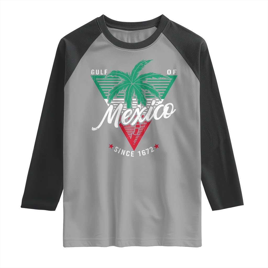 Gulf Of Mexico Since 1672 Raglan Shirt TS09 Sport Gray Black Print Your Wear
