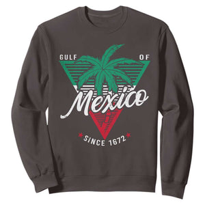 Gulf Of Mexico Since 1672 Sweatshirt TS09 Dark Chocolate Print Your Wear
