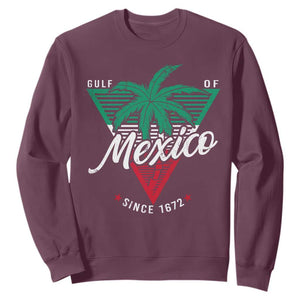 Gulf Of Mexico Since 1672 Sweatshirt TS09 Maroon Print Your Wear