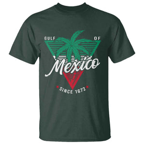 Gulf Of Mexico Since 1672 T Shirt TS09 Dark Forest Green Print Your Wear
