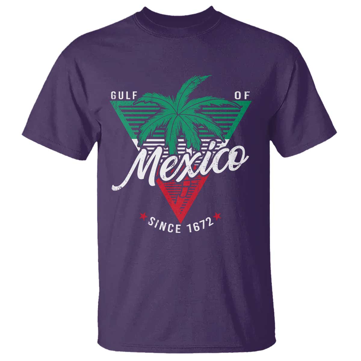 Gulf Of Mexico Since 1672 T Shirt TS09 Purple Print Your Wear
