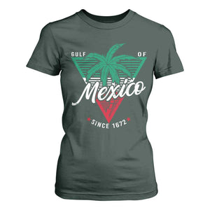 Gulf Of Mexico Since 1672 T Shirt For Women TS09 Dark Forest Green Print Your Wear