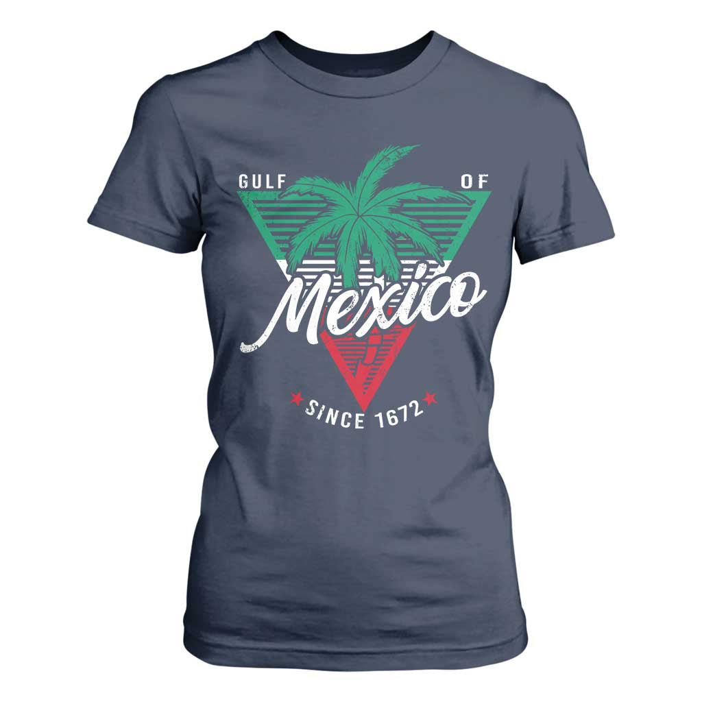 Gulf Of Mexico Since 1672 T Shirt For Women TS09 Navy Print Your Wear
