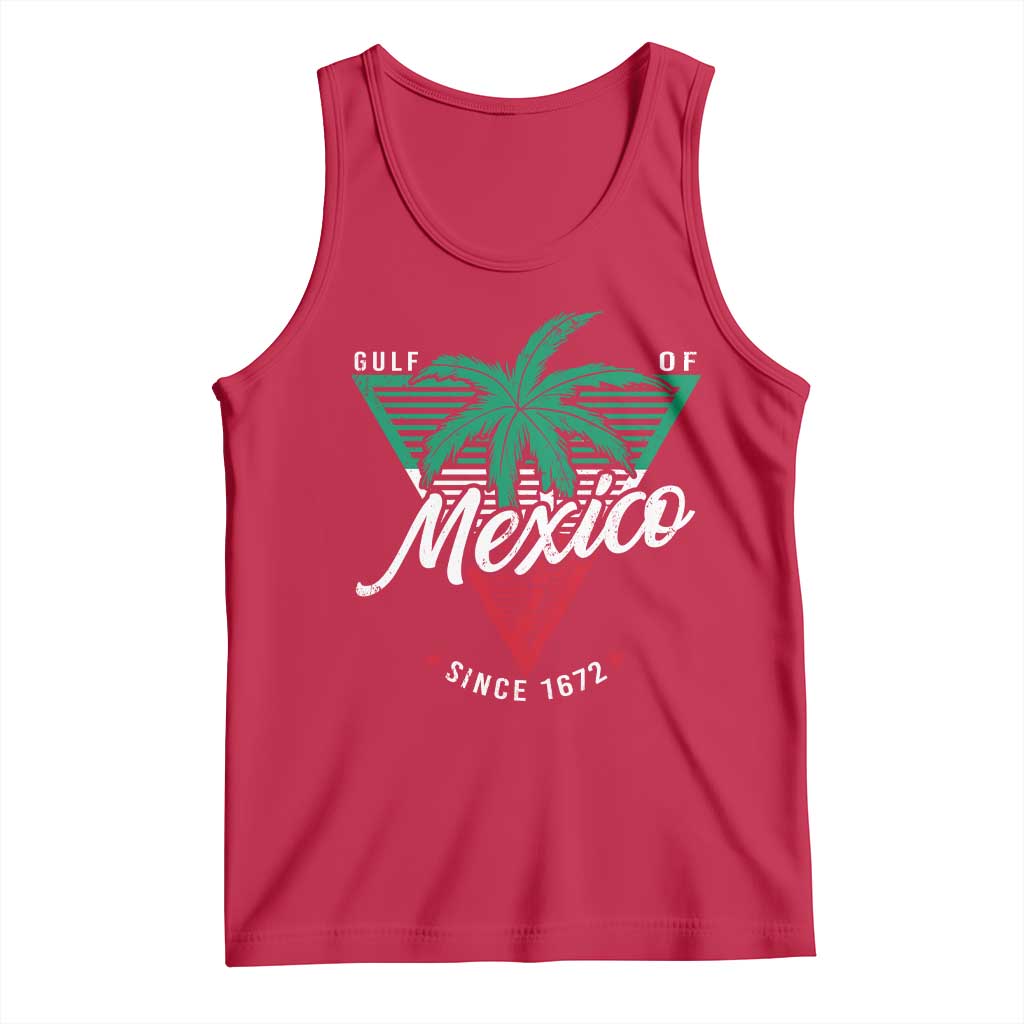 Gulf Of Mexico Since 1672 Tank Top TS09 Red Print Your Wear