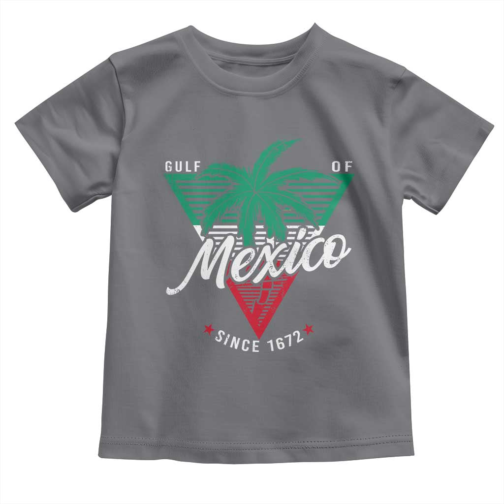 Gulf Of Mexico Since 1672 Toddler T Shirt TS09 Charcoal Print Your Wear