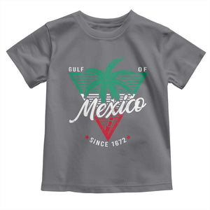 Gulf Of Mexico Since 1672 Toddler T Shirt TS09 Charcoal Print Your Wear