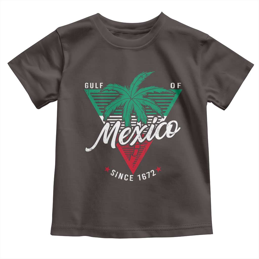 Gulf Of Mexico Since 1672 Toddler T Shirt TS09 Dark Chocolate Print Your Wear