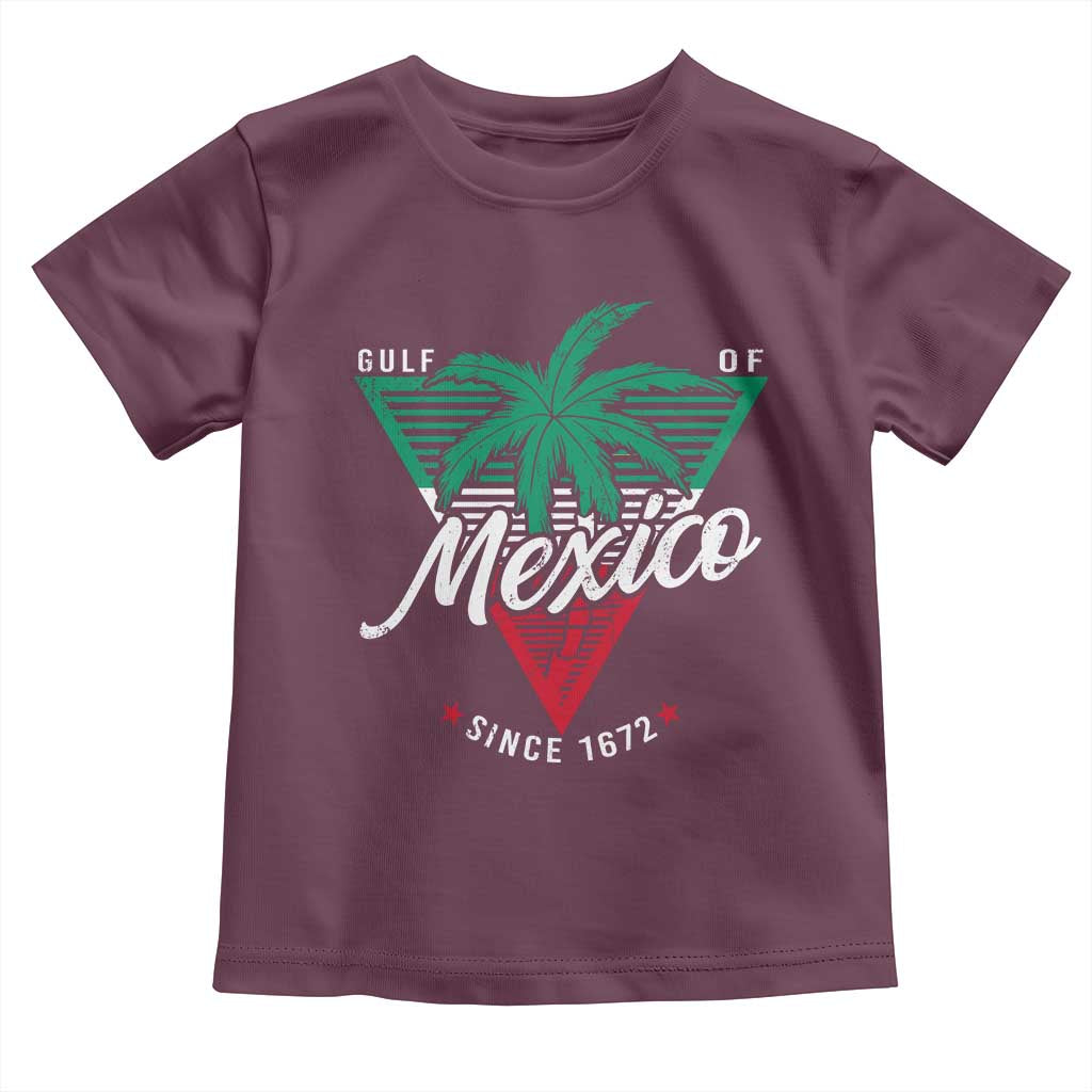 Gulf Of Mexico Since 1672 Toddler T Shirt TS09 Maroon Print Your Wear